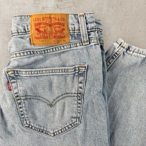 Levis 511 Light Wash Blue Jeans Men’s 33x30 Straight Baggy Denim Y2K